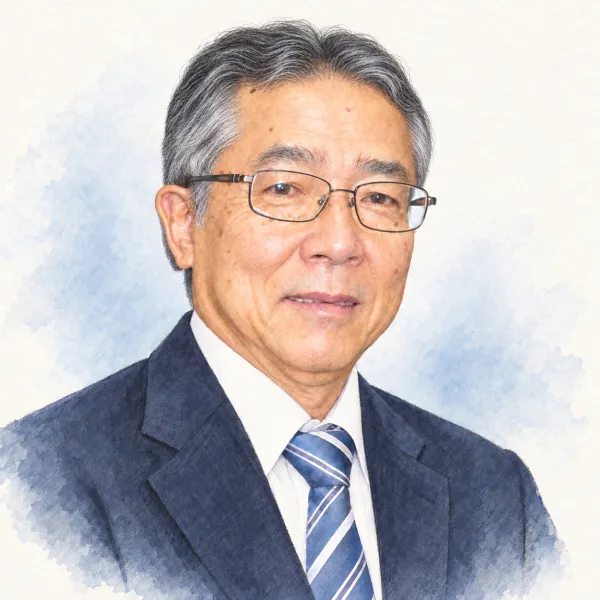 所長 岡本由貴夫(イラスト)